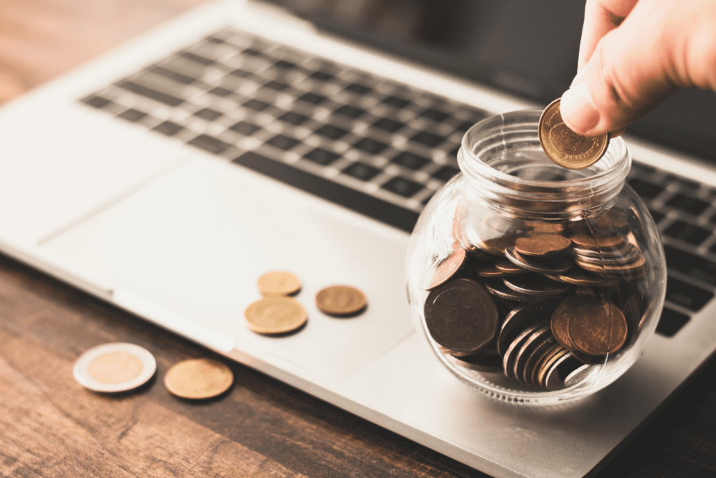 budgeting advice- saving coins